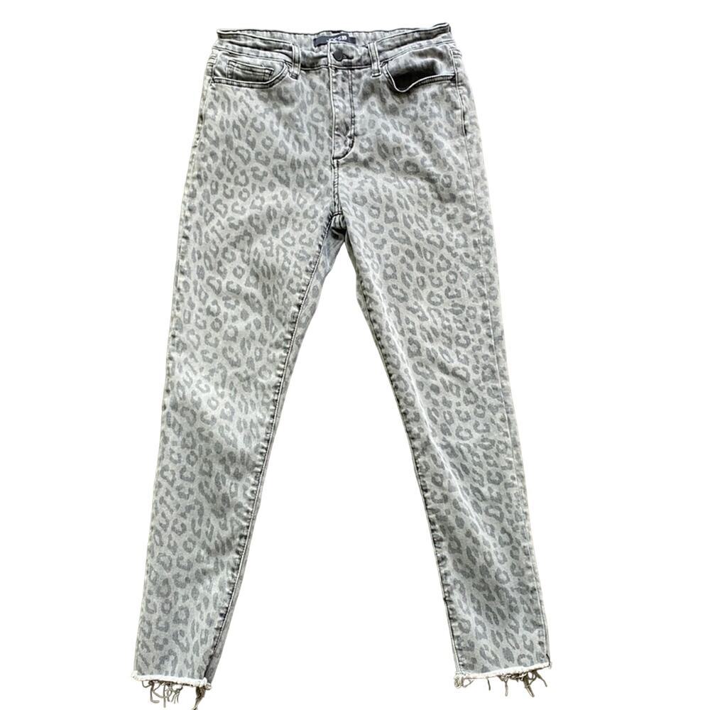 💎 JOE’S JEANS Skinny Jean Womens Sz 29 Grey Leopard Ankle Safari Animal Print
